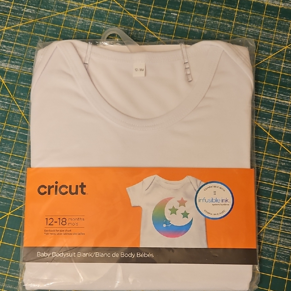 Cricut White Baby Bodysuit